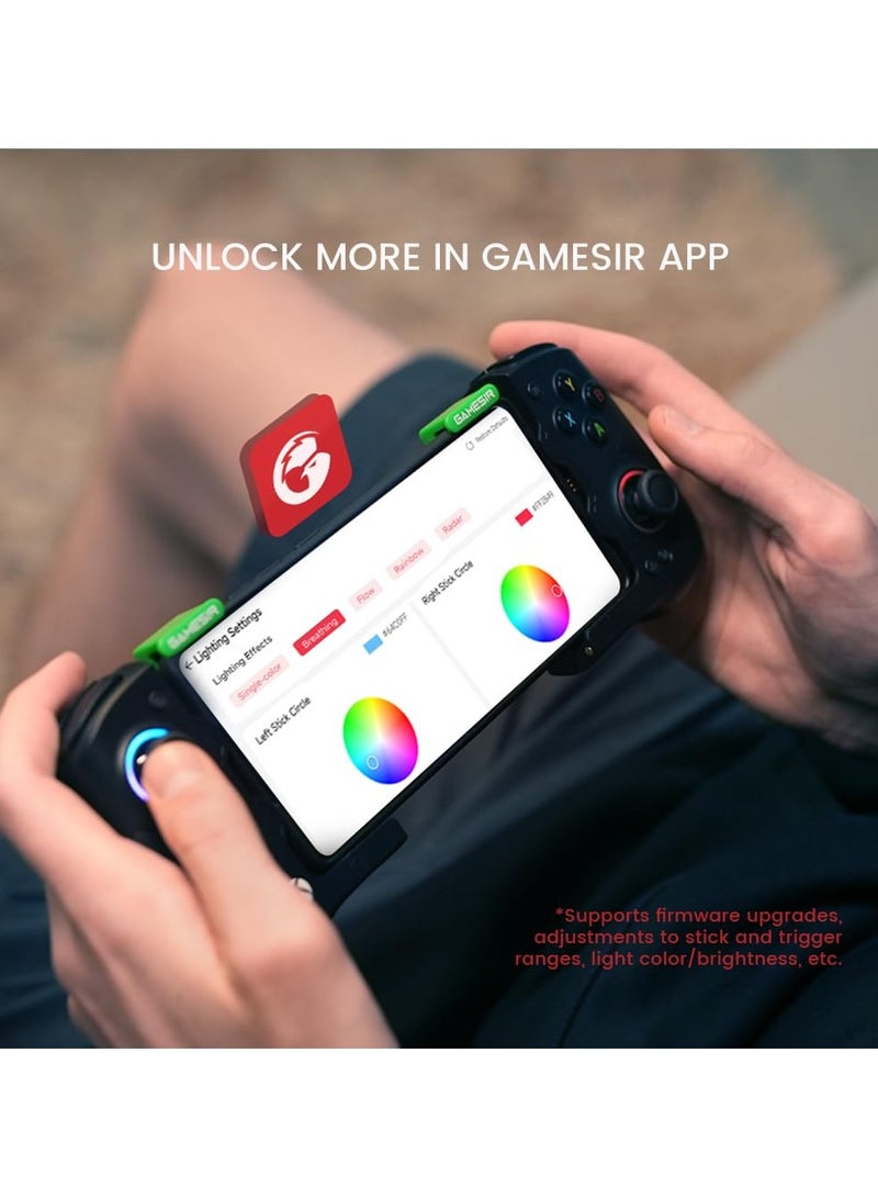 X4 Aileron Bluetooth Mobile Gaming Controller for Android with Hall Effect Joysticks - Split Design with Carrying Case