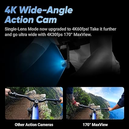 X4 Get-Set Bundle - 8K Waterproof 360 Action Camera, 4K Wide-Angle Video, Invisible Selfie Stick, Removable Lens Guards, 135 Min Battery Life, AI Editing, Stabilization - pnsku/N70084040V/45/_/1717826557/2e4d901b-97b0-45e7-acb0-b025823b4834