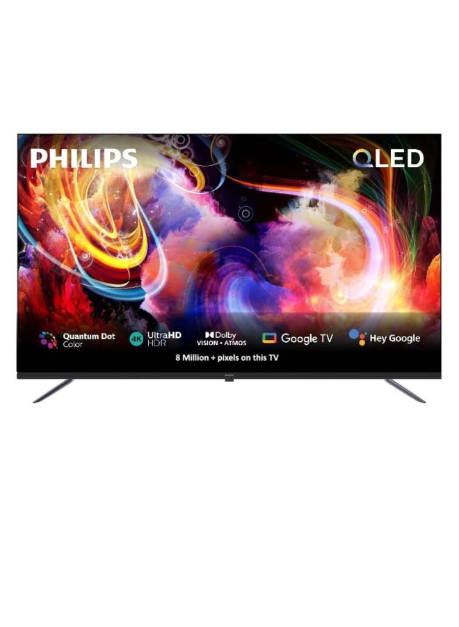Philips 65 inch QLED 4K Google Smart TV 65PQT8169/56 Black 65PQT8169/56 Black - Image 1
