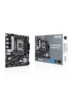 أسوس اللوحة الأم PRIME B760M-R D4 LGA 1700 Micro-ATX، 2xDDR4 DIMM، ذاكرة بحد أقصى 64 جيجابايت، PCIe 4.0 x16، Realtek 2.5Gb Ethernet، HDMI، USB 3.2 Gen 1، Aura Sync | 90MB1HA0-M0EAY0  - Image 1