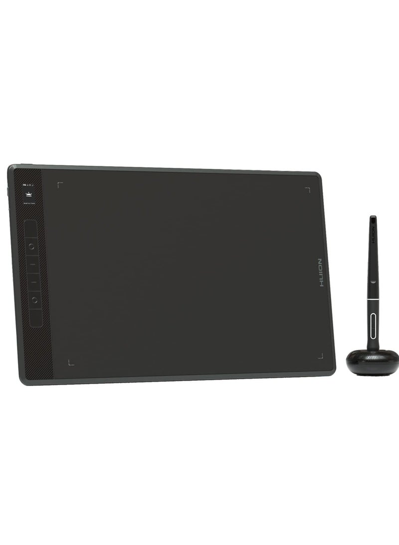 HUION - Inspiroy Giano G930L Wireless Graphics Drawing Tablet With Smart Mini LCD Screen And PW517 8192 Levels Pressure Battery-Free Stylus, 13.6 inches Bluetooth Digital Pen Tablet Black - Image 1