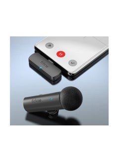 FIFINE Wireless Lavalier Lapel Microphone System For Phones/Tablets, 2.4GHz Cordless Condenser Omnidirectional Clip-on Mic, USB C Receiver, For Video, Interview, Vlog, YouTube, Recording M6 Black  - Image 2