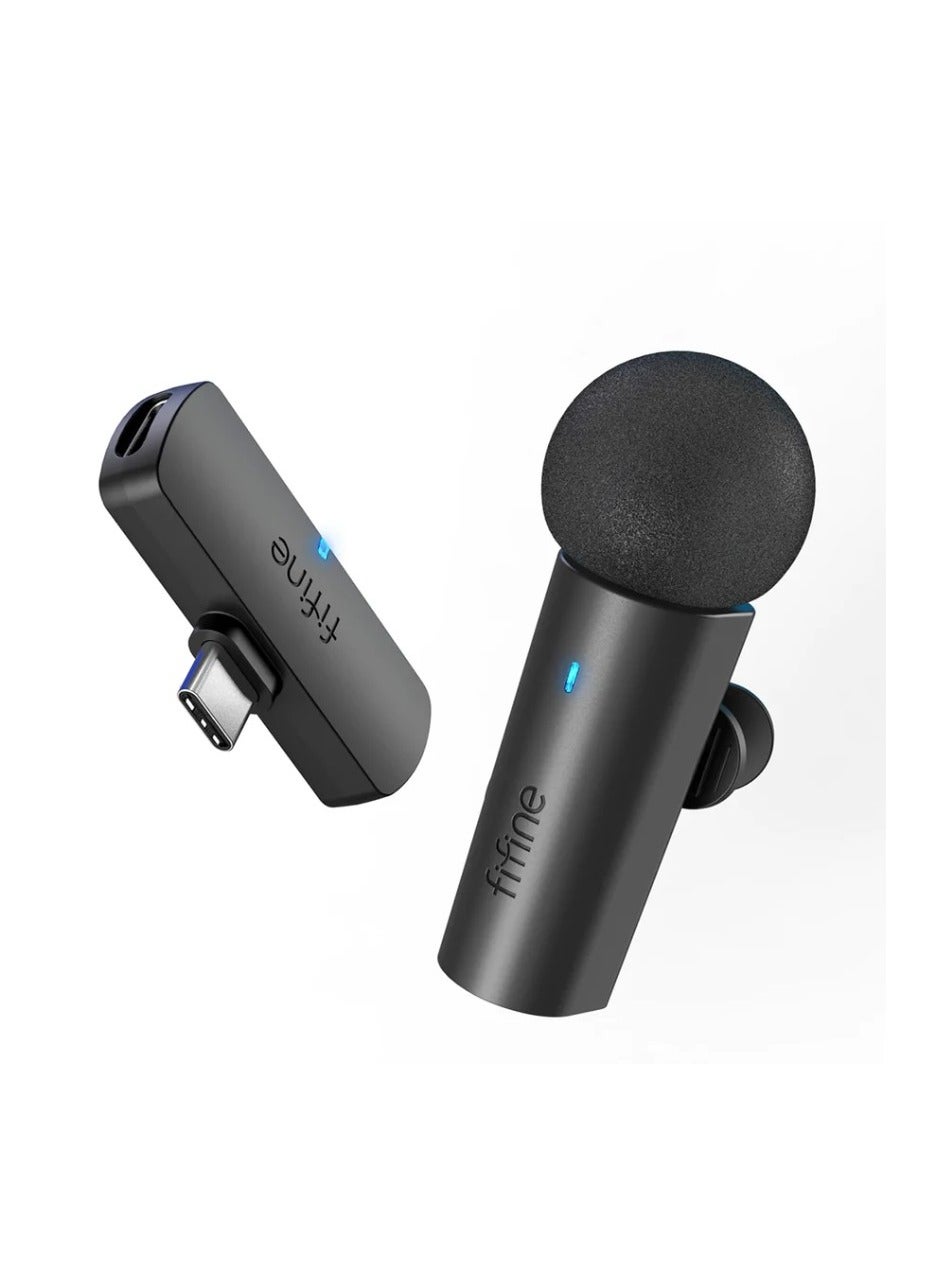 fifine Fifine Wireless Lavalier Lapel Microphone System M6 usbtypec N70084085V
