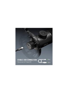 FIFINE USB Gaming Microphone RGB Dynamic Mic K658 Black  - Image 3