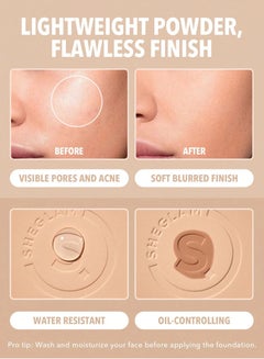 SHEGLAM Skin-Focus High Coverage Powder Foundation Fair  - Image 4