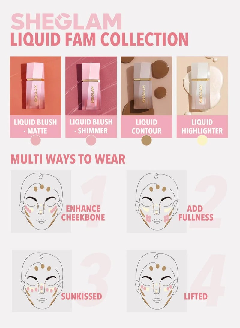 SHEGLAM - Color Bloom Liquid Blush Night Drive - Image 1