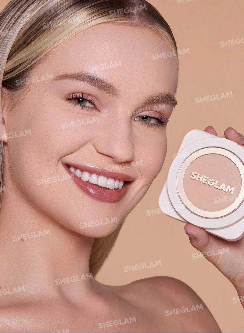 SHEGLAM - Skin-Focus High Coverage Powder Foundation Porcelain - Image 1