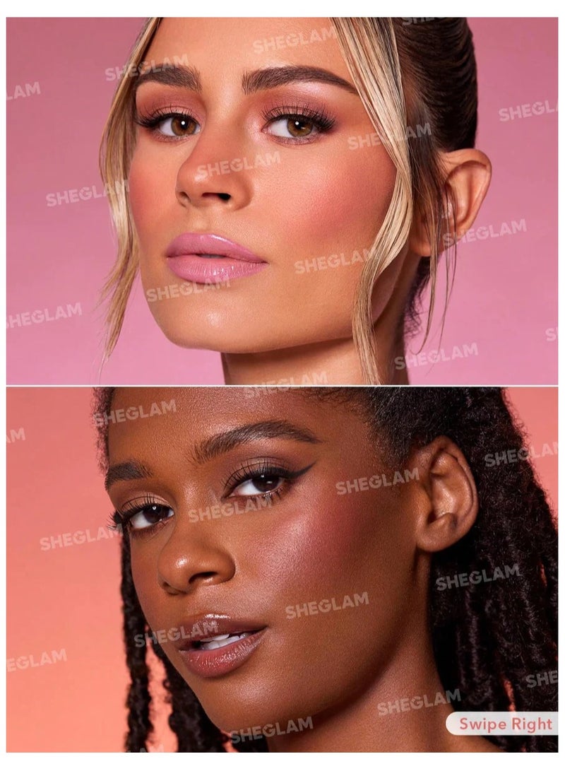 SHEGLAM - Color Bloom Liquid Blush Matte Finish-Swipe Right  Gel Cream Blush  Long Lasting Non-Fading Highly Pigmented Lightweight Long Wear Smooth Blusher Swipe Right - Image 1