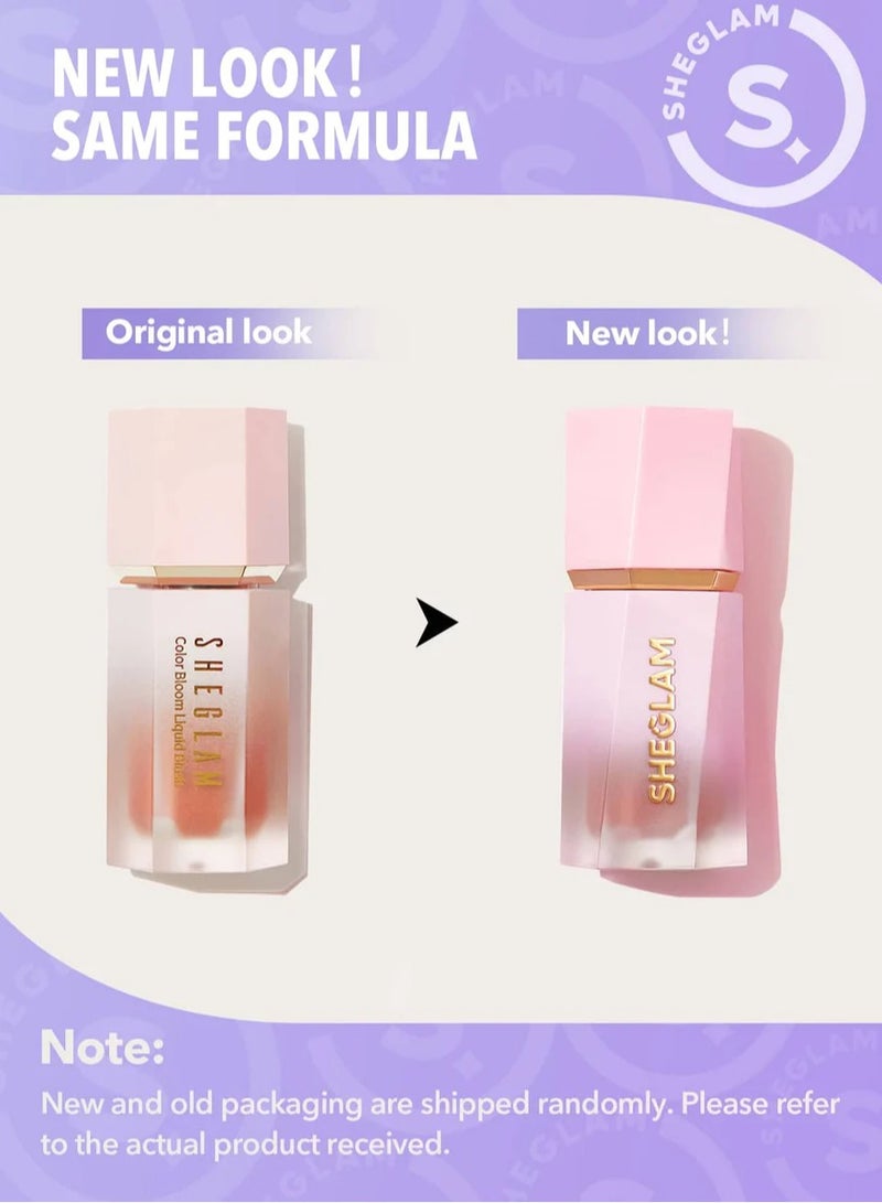 SHEGLAM - Color Bloom Liquid Blush Matte Finish-Swipe Right  Gel Cream Blush  Long Lasting Non-Fading Highly Pigmented Lightweight Long Wear Smooth Blusher Swipe Right - Image 1