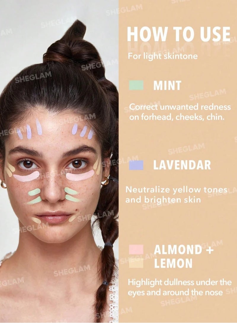 SHEGLAM - Multi-Fix Concealer And Color Corrector Multicolor - Image 1