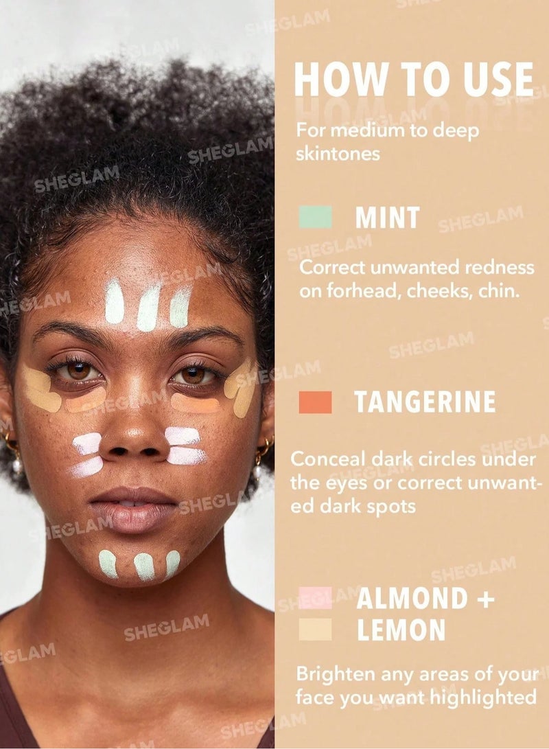 SHEGLAM - Multi-Fix Concealer And Color Corrector Multicolor - Image 1
