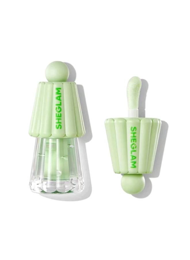 SHEGLAM - Jelly Wow Hydrating Lip Oil Green Apple Envy - Image 1