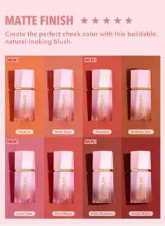 SHEGLAM Color Bloom Liquid Blush Matte Finish-Devoted  Gel Cream Blush  Long Lasting Non-Fading Highly Pigmented Lightweight Long Wear Smooth Blusher Devoted  - Image 5