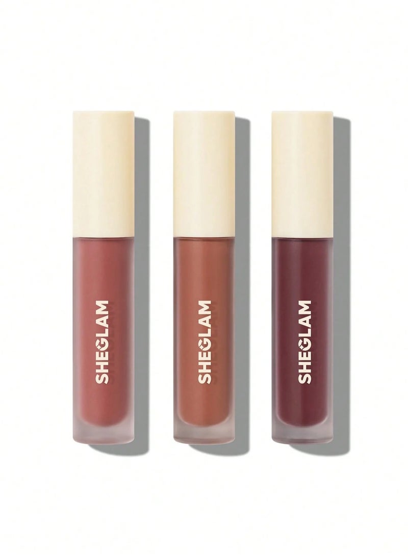 SHEGLAM Matte Allure Mini Liquid Lipstick Set Feel Real - Image 1