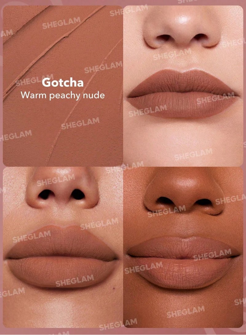 SHEGLAM - Dynamatte Boom Long-Lasting Matte Lipstick Gotcha - Image 1