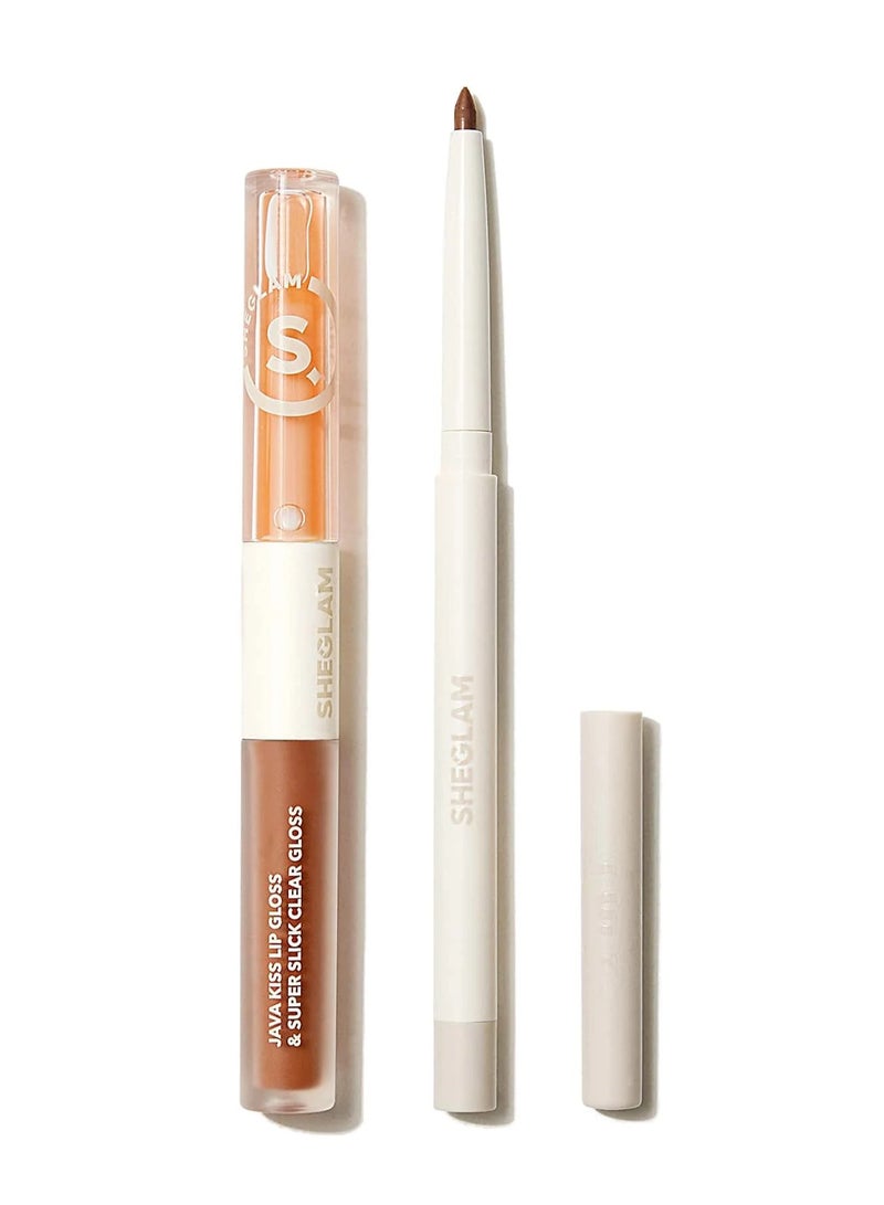 SHEGLAM - Soft 90'S Glam Lip Liner And Lip Duo Set Moody Taupe Lip Set - Image 1