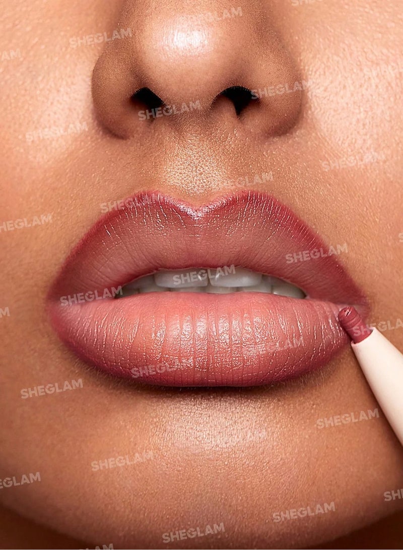 SHEGLAM - Glam 101 Lipstick & Liner Duo Cherry Fudge - Image 1