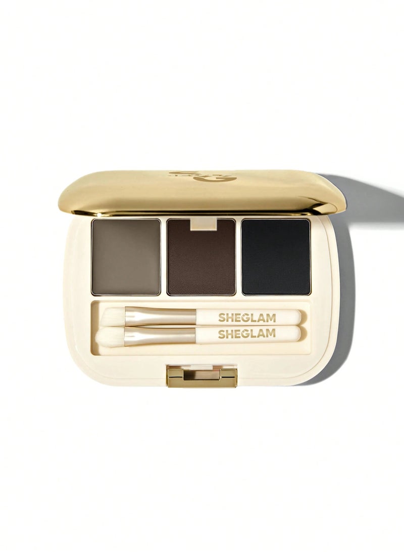 SHEGLAM Full-Filled Eyebrow Palette 102 Ash Brown  - Image 1