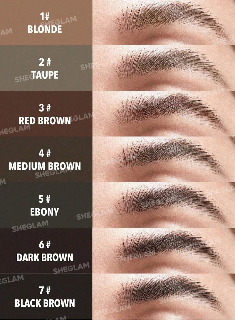 SHEGLAM Full-Filled Eyebrow Palette 102 Ash Brown  - Image 5