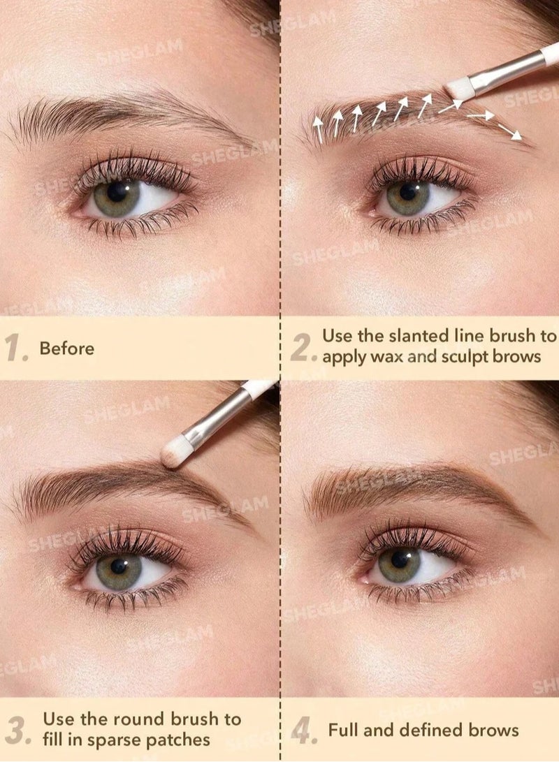 SHEGLAM Full-Filled Eyebrow Palette 102 Ash Brown  - Image 4
