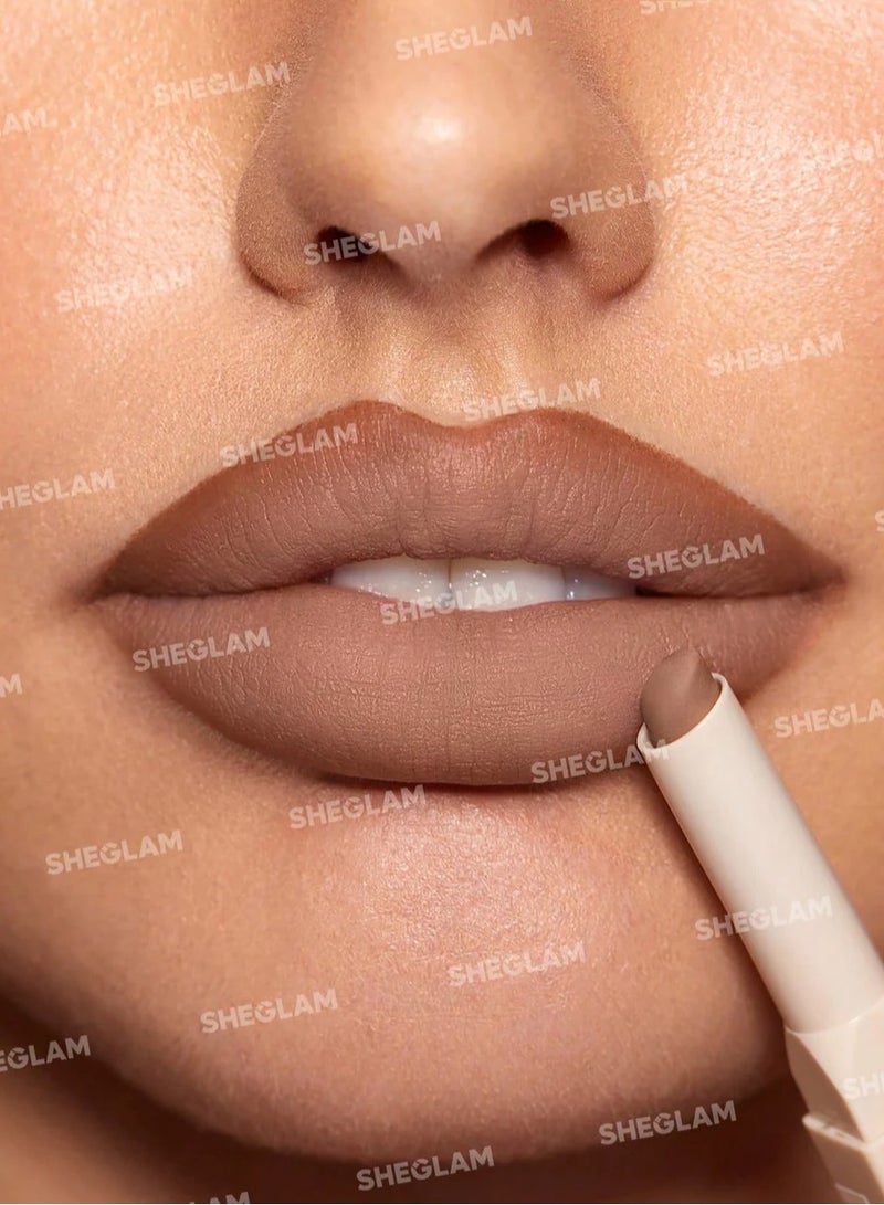 SHEGLAM Glam 101 Lipstick & Liner Duo Warm Nutmeg - Image 5