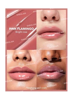 SHEGLAM Pout-Perfect Shine Lip Plumper Pink Flamingo  - Image 3