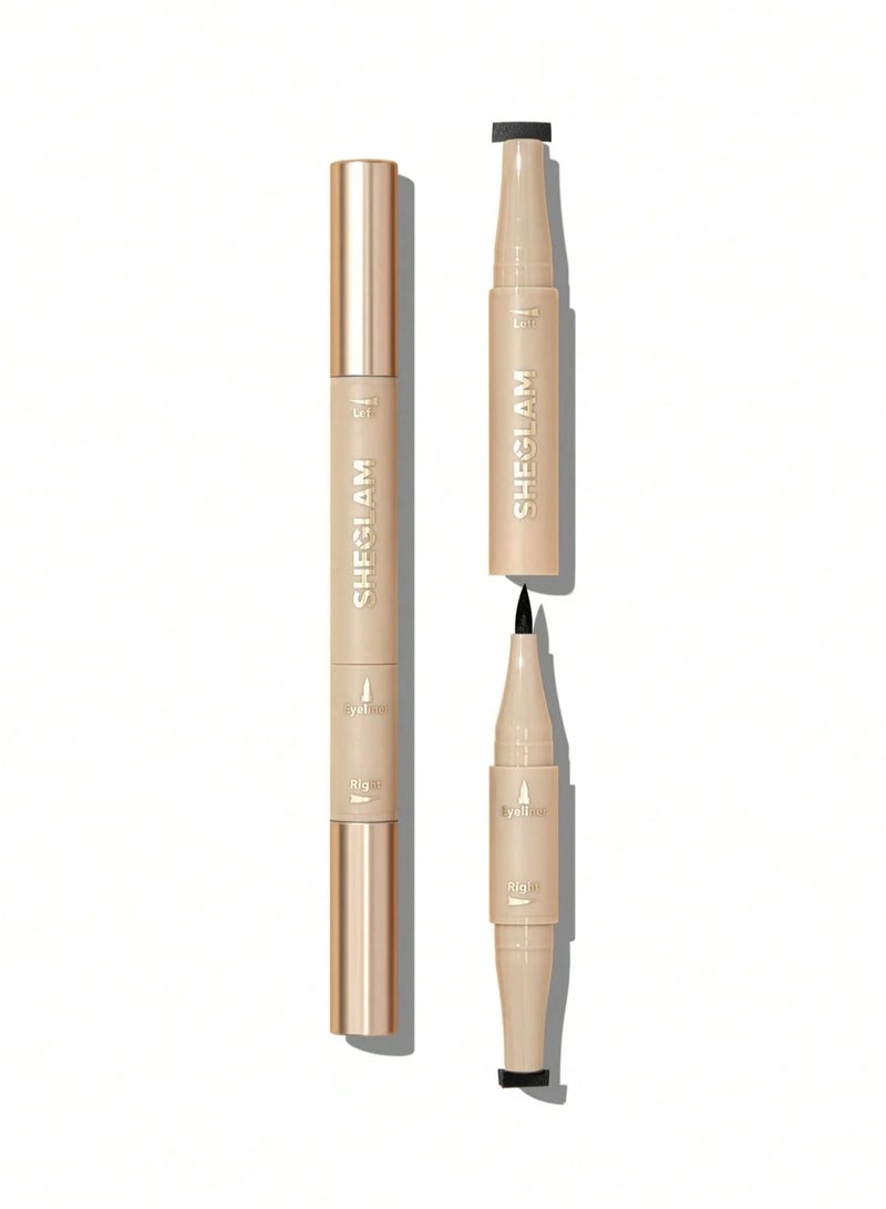 SHEGLAM - Get Foxy Eye Stamp & Liner Pen Black - Image 1