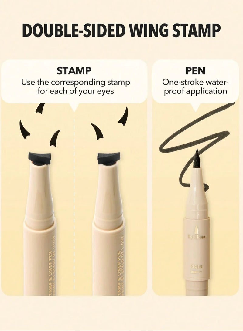 SHEGLAM - Get Foxy Eye Stamp & Liner Pen Black - Image 1