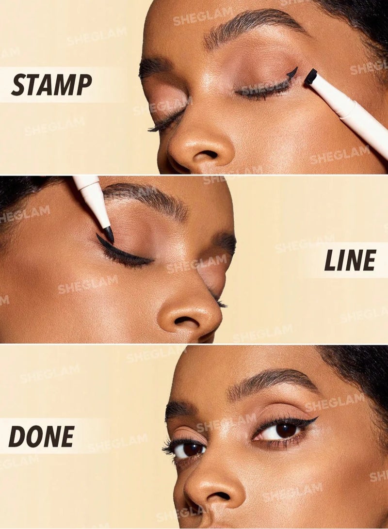 SHEGLAM - Get Foxy Eye Stamp & Liner Pen Black - Image 1