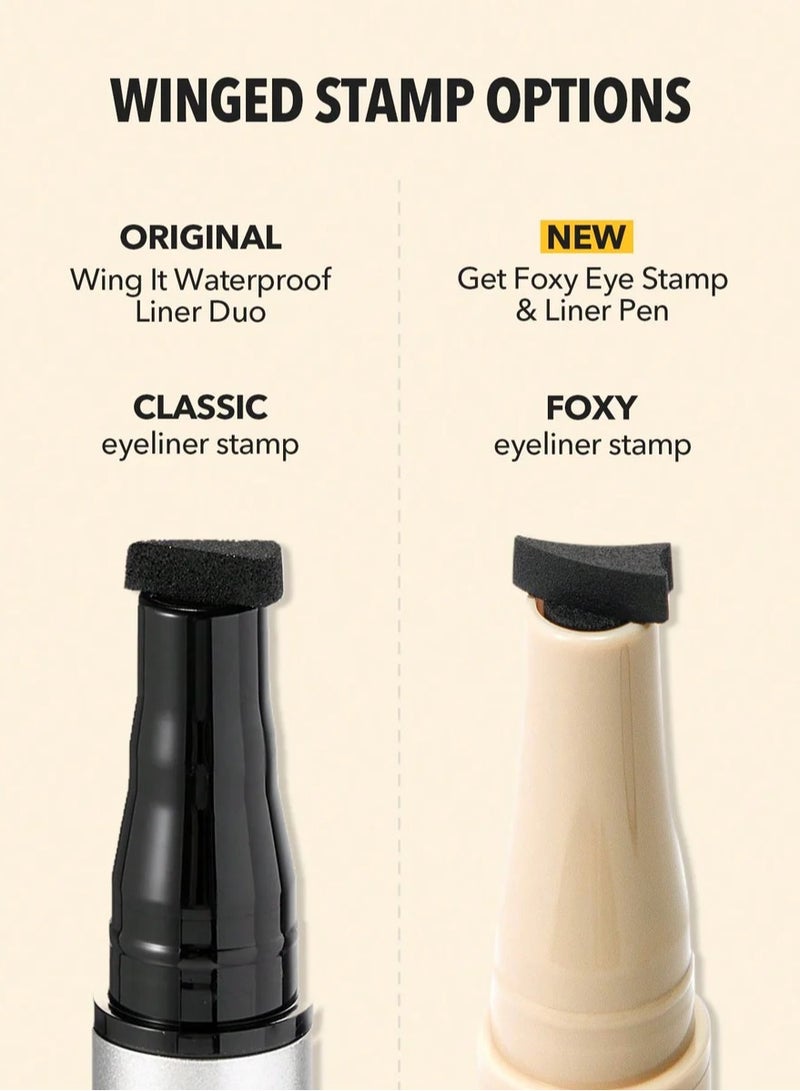 SHEGLAM - Get Foxy Eye Stamp & Liner Pen Black - Image 1