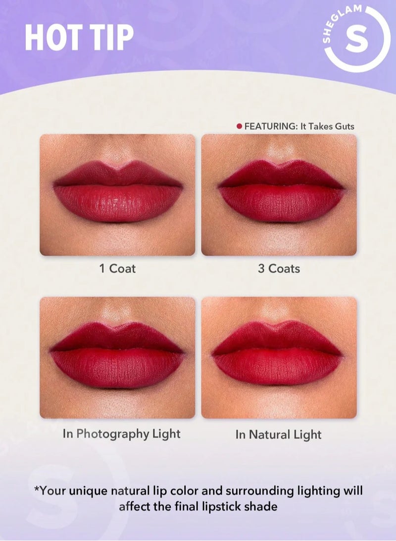 SHEGLAM - Dynamatte Boom Long-Lasting Matte Lipstick High Key - Image 1