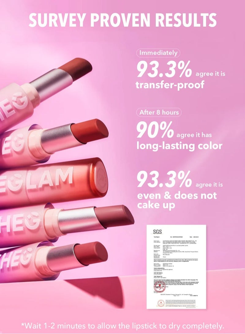 SHEGLAM - Dynamatte Boom Long-Lasting Matte Lipstick High Key - Image 1