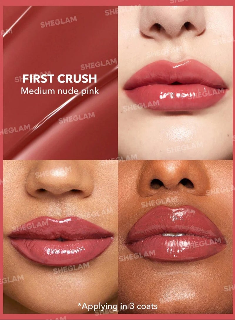 SHEGLAM - Pout-Perfect Shine Lip Plumper First Crush - Image 1