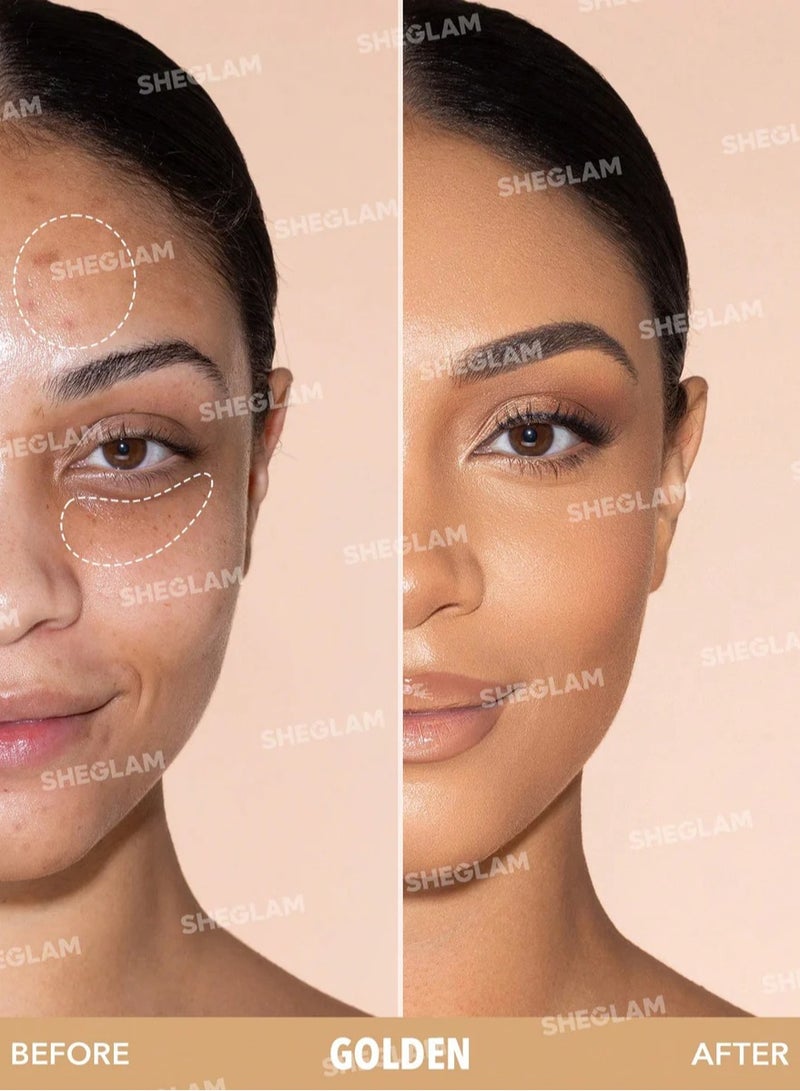 SHEGLAM - Like Magic 12Hr Full Coverage Concealer Golden - Image 1