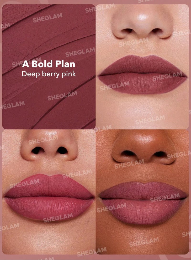 Dynamatte Boom Long-Lasting Matte Lipstick A Bold Plan