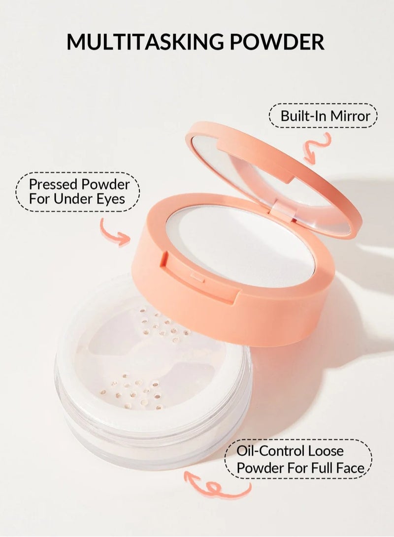 SHEGLAM - Insta-Ready Face & Under Eye Setting Powder Duo Translucent - Image 1