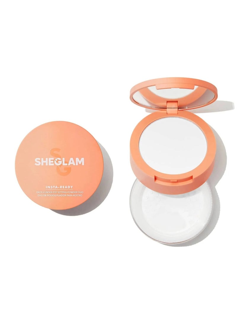 SHEGLAM - Insta-Ready Face & Under Eye Setting Powder Duo Translucent - Image 1