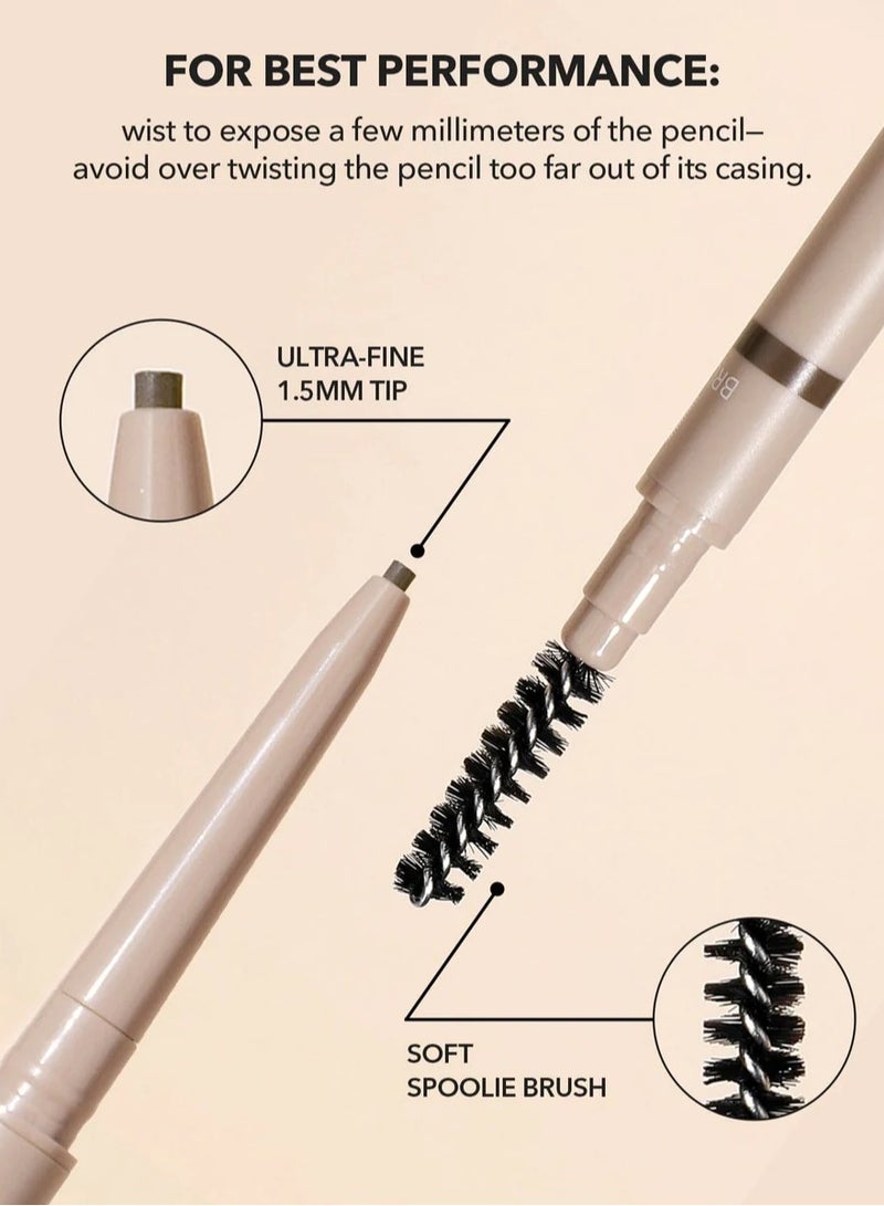 SHEGLAM Insta-Fill Brow Pencil Ash Brown  - Image 3