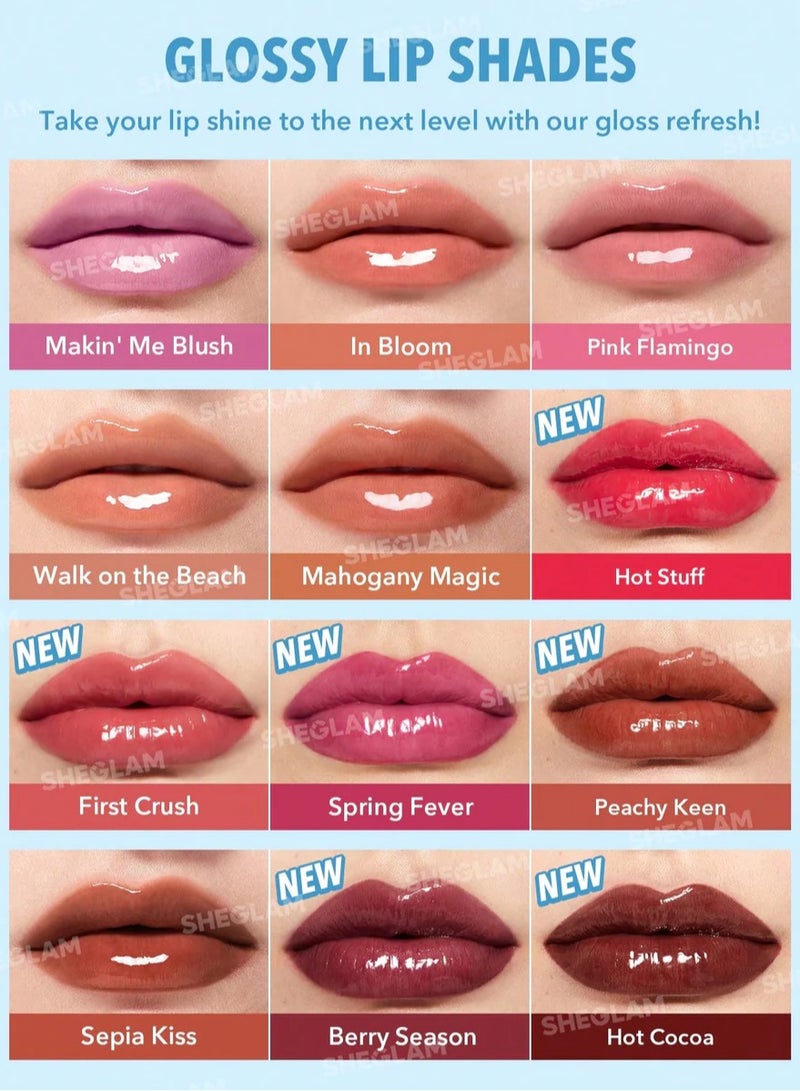 SHEGLAM Pout-Perfect Shine Lip Plumper Mahogany Magic - Image 5