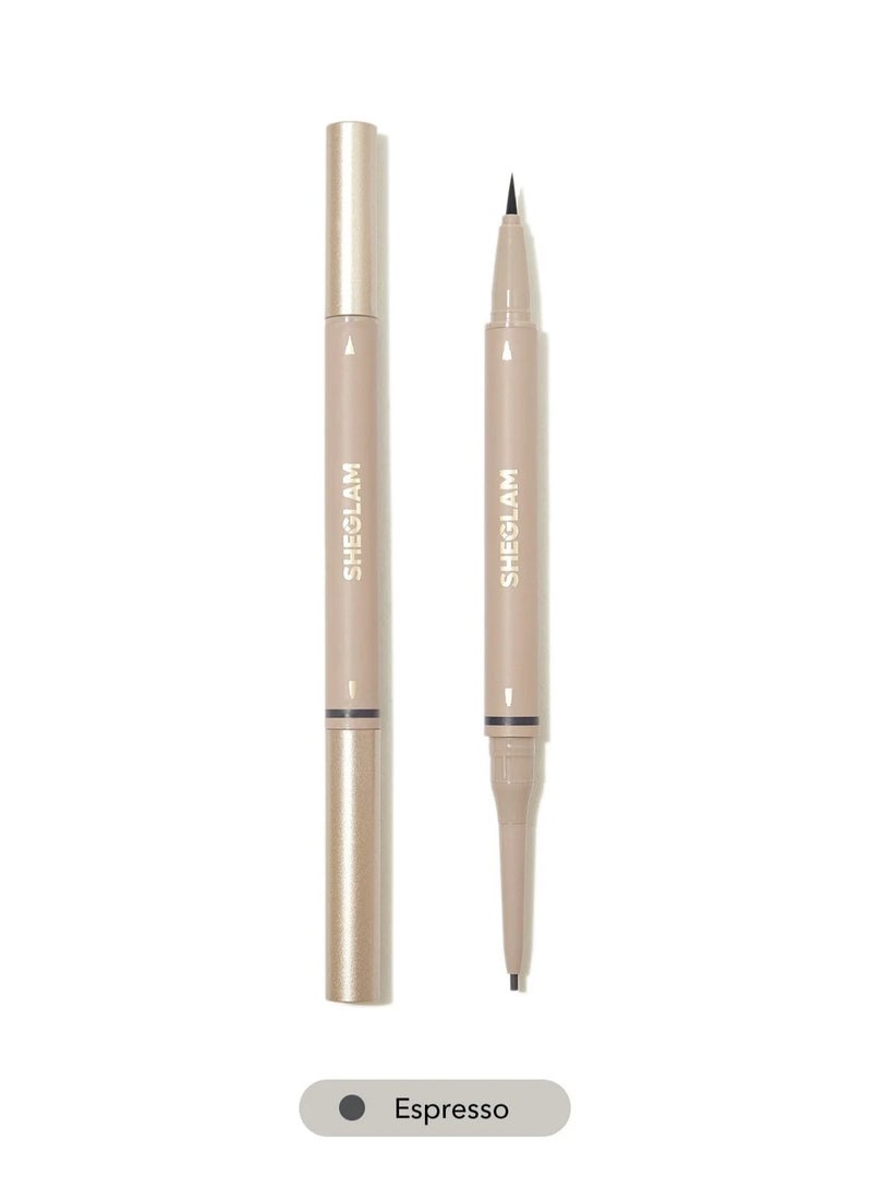 SHEGLAM Brows On Demand 2-In-1 Brow Pencil Espresso  - Image 1