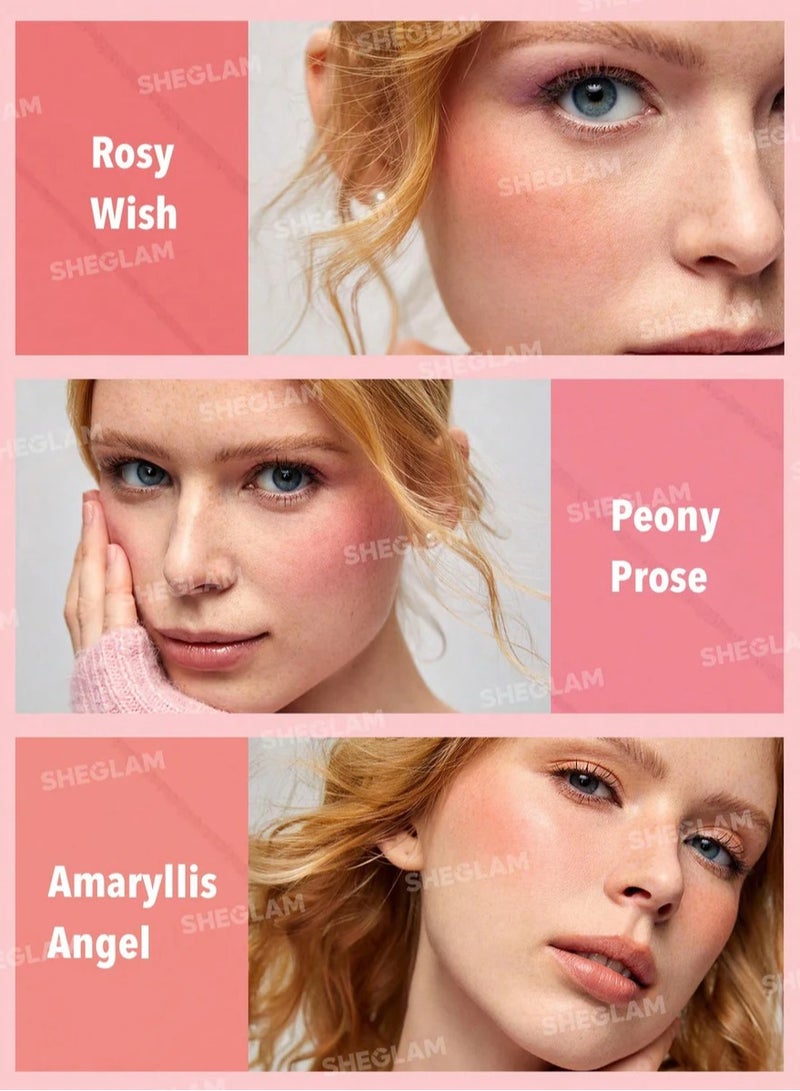 SHEGLAM - Floral Flush Blush Palette 6-Color High Pigment Non-Fading Long Lasting Natural Matte Lightweight Blusher Multicolour - Image 1