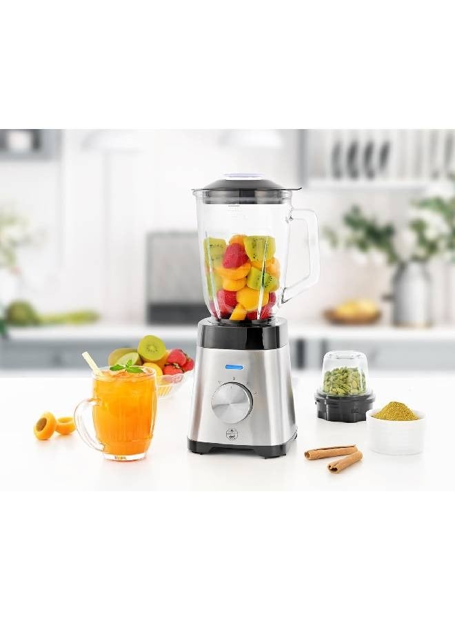 ALSAIF-ELEC Electric Blender With Grinder 1.5 L 600 W E06038 Silver/Black  - Image 3