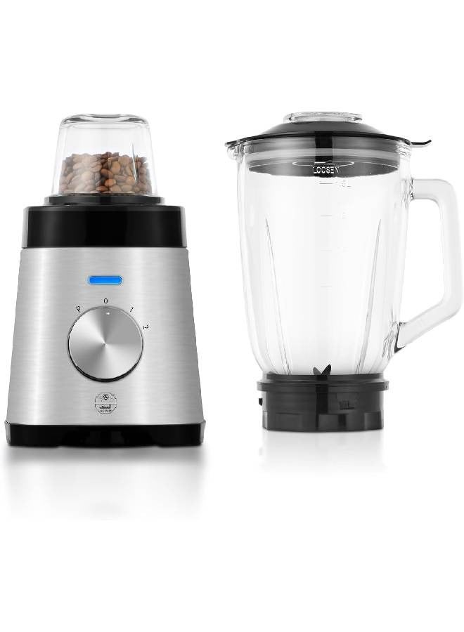 ALSAIF-ELEC Electric Blender With Grinder 1.5 L 600 W E06038 Silver/Black  - Image 2