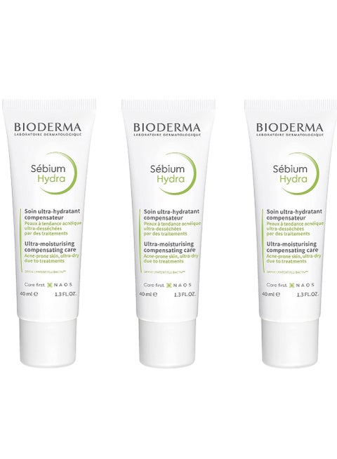 عبوة من 3 كريمات ترطيب Sebium Ultra Hydra Compensateur