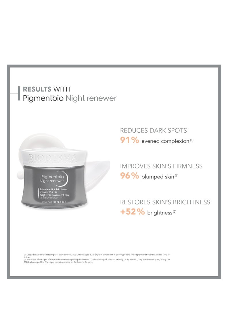 Set Of 2 Pigmentbio Night Renewer Mix With Daily Care Spf50+ 50ml