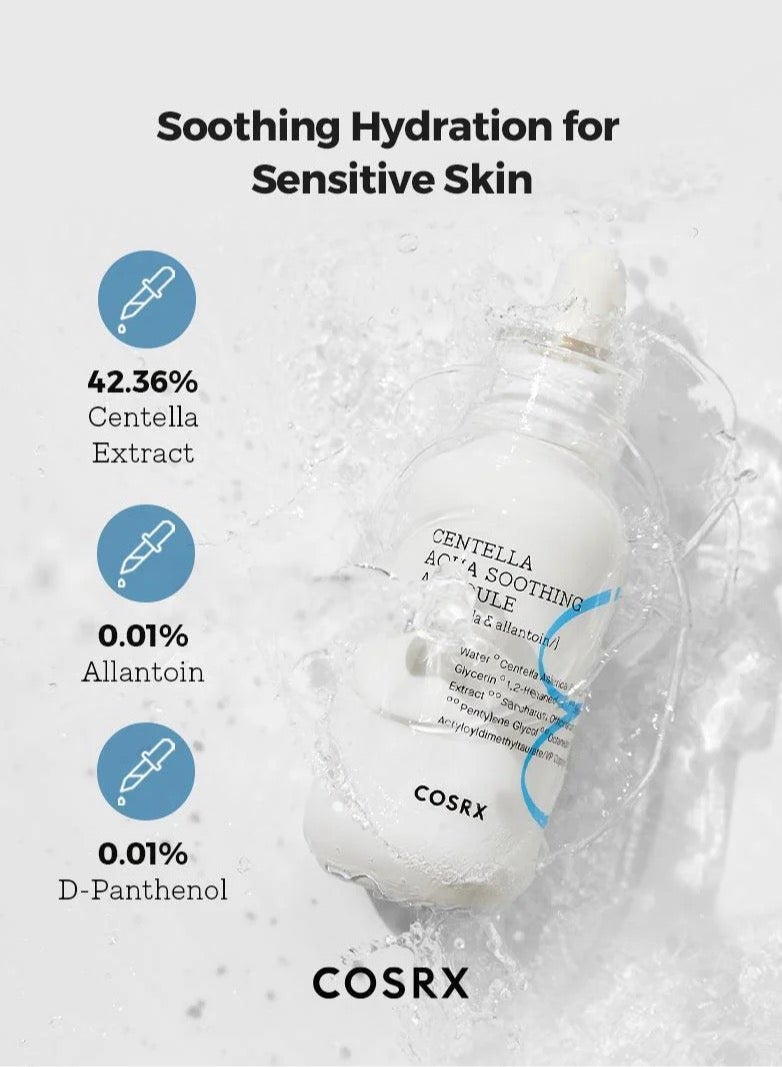 Cosrx - Hydrium Centella Aqua Soothing Ampoule -Ultra-Soothing Formula Infused with Centella Asiatica Extract for Calming Hydration and Skin Barrier Support 40ml - Image 1