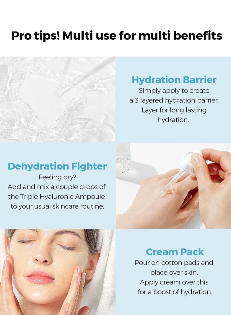 Cosrx - Hydrium Triple Hyaluronic Moisture Ampoule - Intensive Hydration Infusion with Triple Hyaluronic Acid for Plump, Radiant Skin 40ml - Image 1