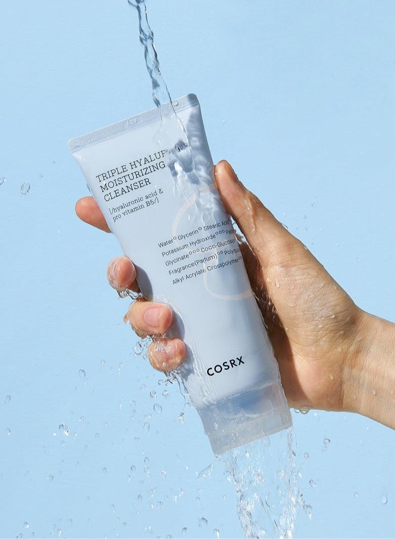 COSRX Hydrium Triple Hyaluronic Moisturizing Cleanser - Ultra-Hydrating Formula with Triple Hyaluronic Acid for Deep Moisture Infusion and Gentle, Nourishing Cleansing - Suitable for All Skin Types 150ml - Image 3