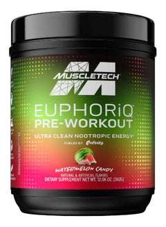 ماسل تيك Muscletech EUPHORiQ Pre-Workout 342g Watermelon Candy 20 Serving  - Image 1