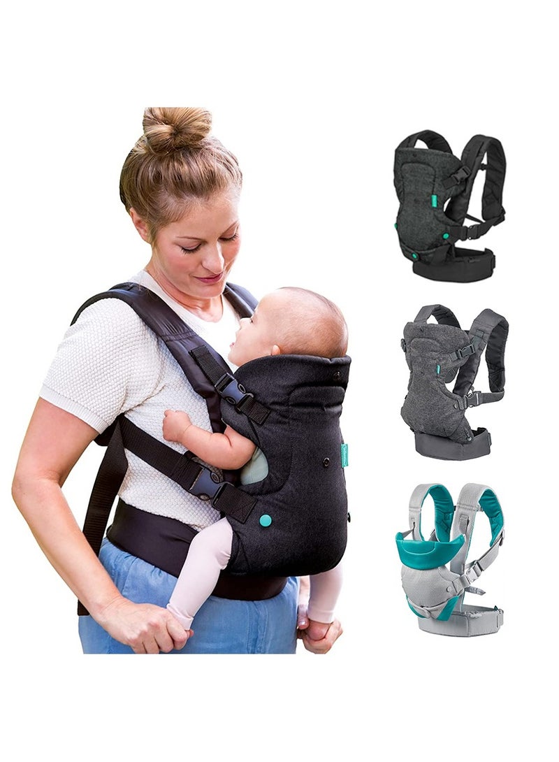 Flip Advanced 4-In-1 Carrier - Ergonomic, Convertible, Face-In And Face-Out Front And Back Carry For Newborns And Older Babies 8-32 Lbs, Green/Grey - pnsku/N70084539V/45/_/1717997454/2ec0f9c1-6c72-4fc1-ae8a-3f9c0007d87c